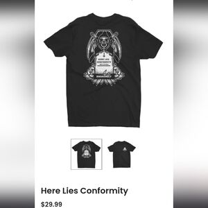 Awarewolf Graphic Black T-Shirt